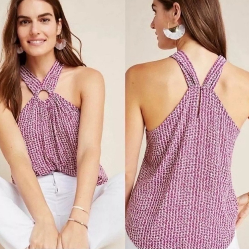 Maeve Keyhole Halter Blouse